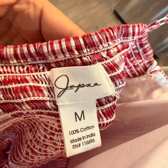 Japna Red Gingham Midi Dress - Picture 5 of 9